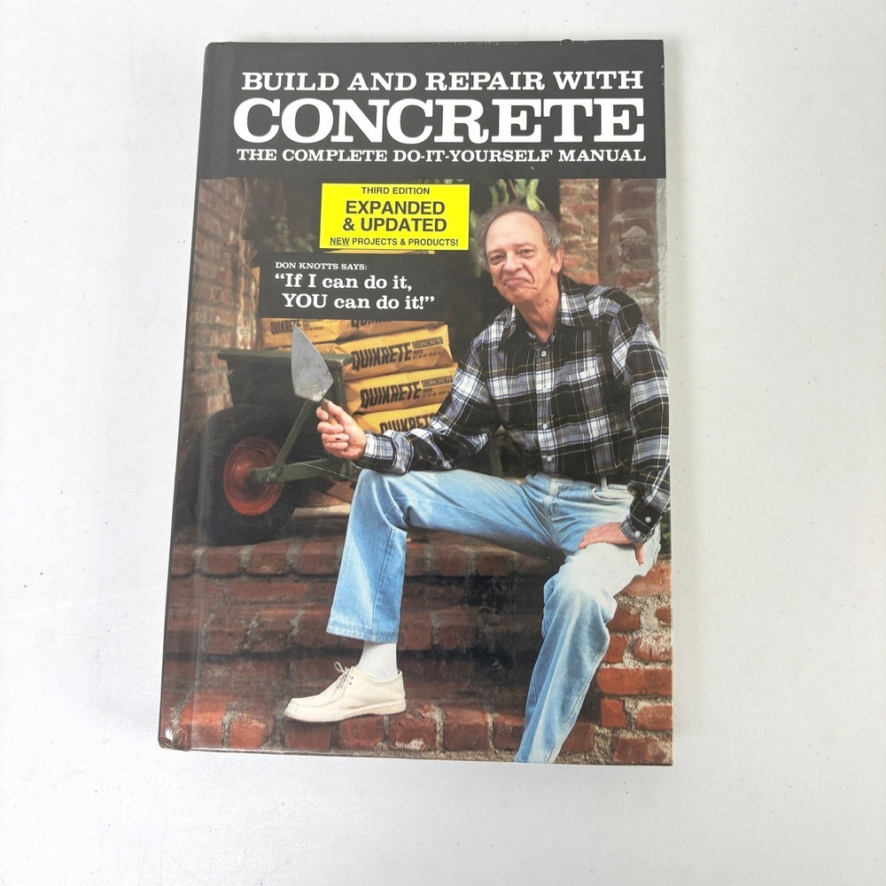 Build and Repair With Concrete Manual Don Knotts Quikrete DIY Guide Projects